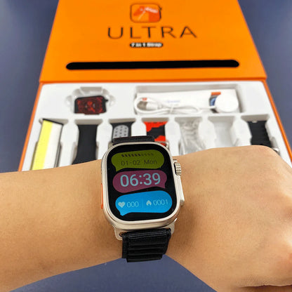 Ultra Smart Watch With 7 Straps